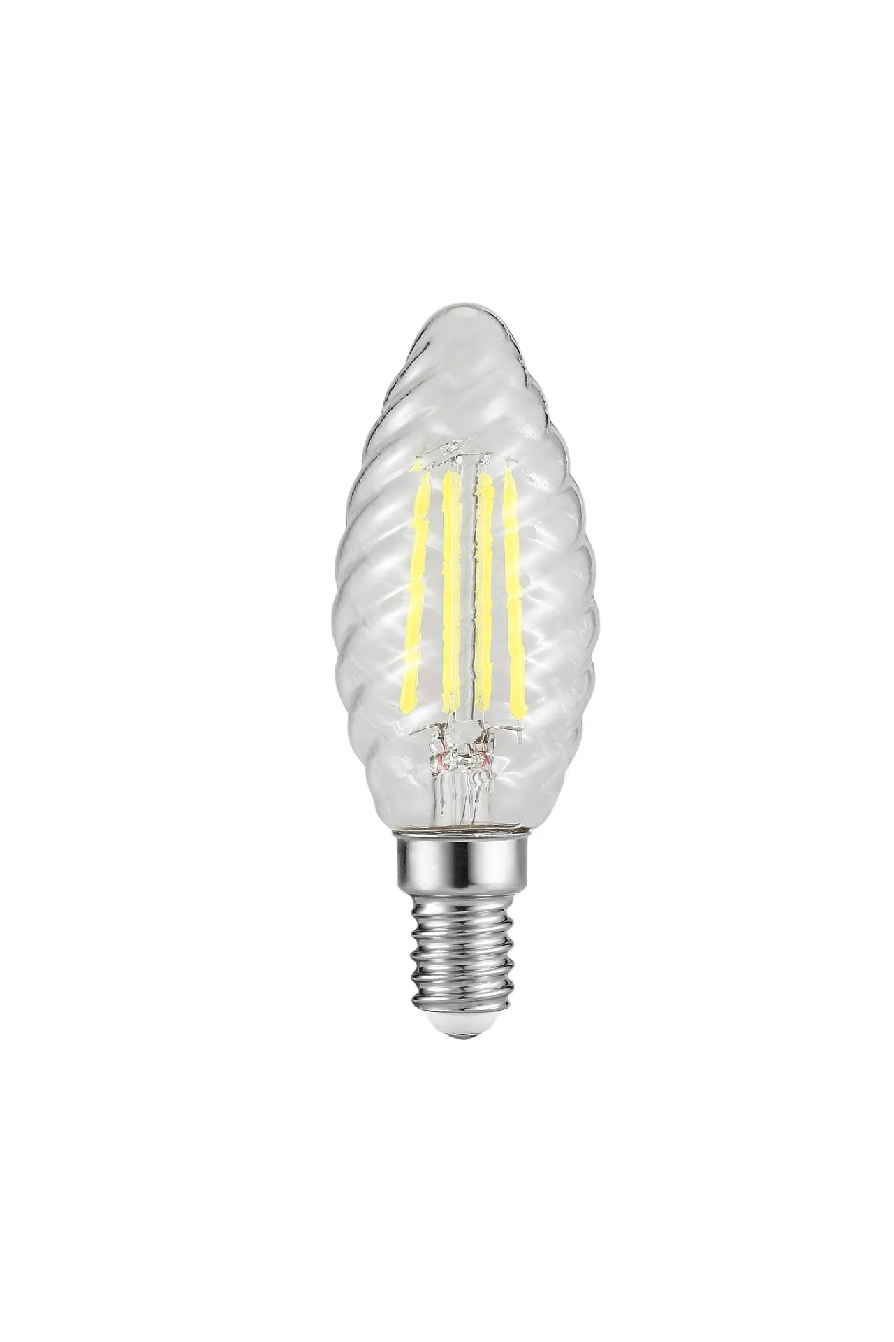 6W threaded ice cream bulb with E27 base, transparent glass, 6500K daylight, IP65