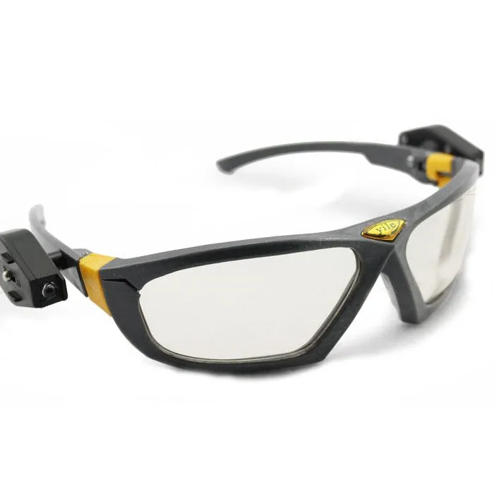 Yile anti impact goggles with integrated LED lamp for night light use, polycarbonate safety lens