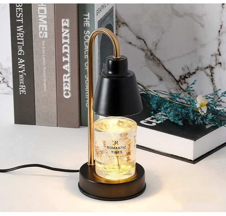 Creative aromatherapy machine candle incense lamp black dimmable GU10 table lamp 11x27cm
