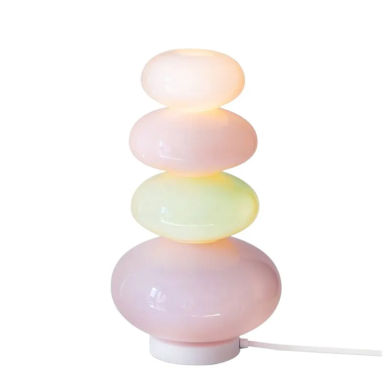 Candy String Rainbow Floor Lamp glass iron creative macaron design table lamp