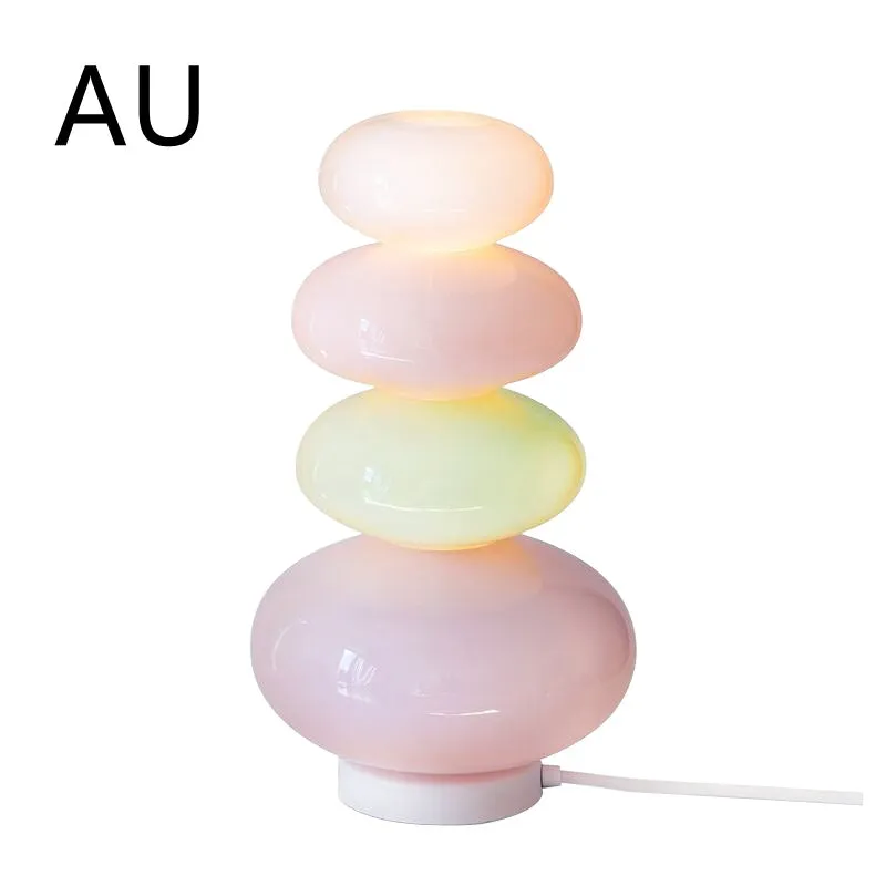 Candy String Rainbow Floor Lamp glass iron creative macaron design table lamp