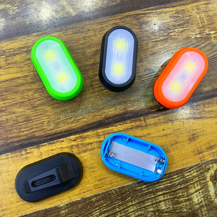Compact keychain light with 3W LED in black, blue, green, and orange ABS casing
