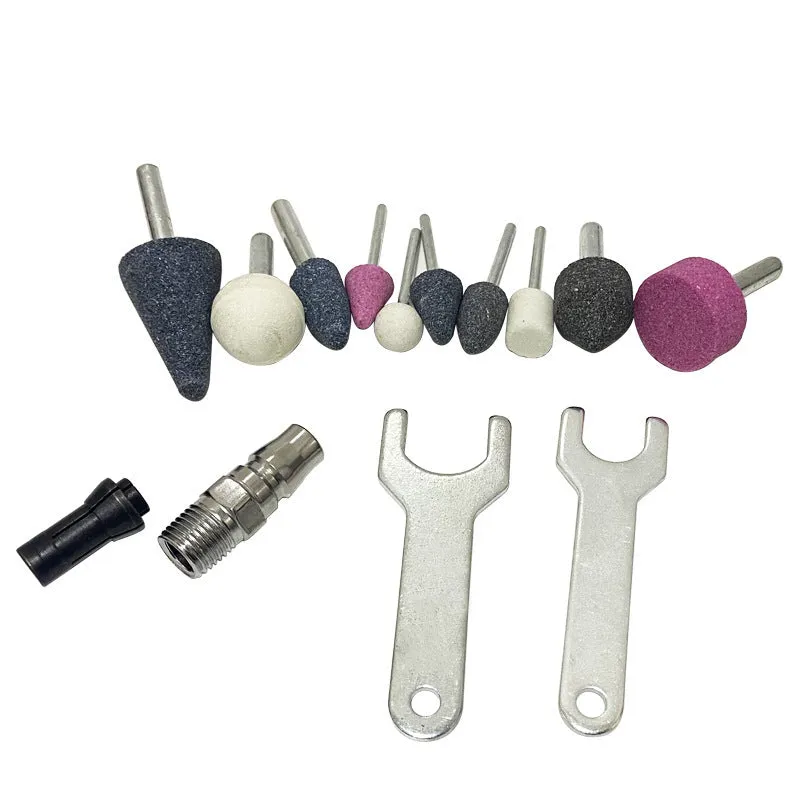 Pneumatic engraving machine set for wood carving and tyre repair grinding 23.3cm portable