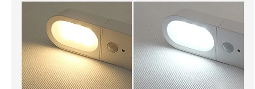 USB human body night light LED inductive switch with PC lampshade black 195x44x60mm for corridor or bedroom