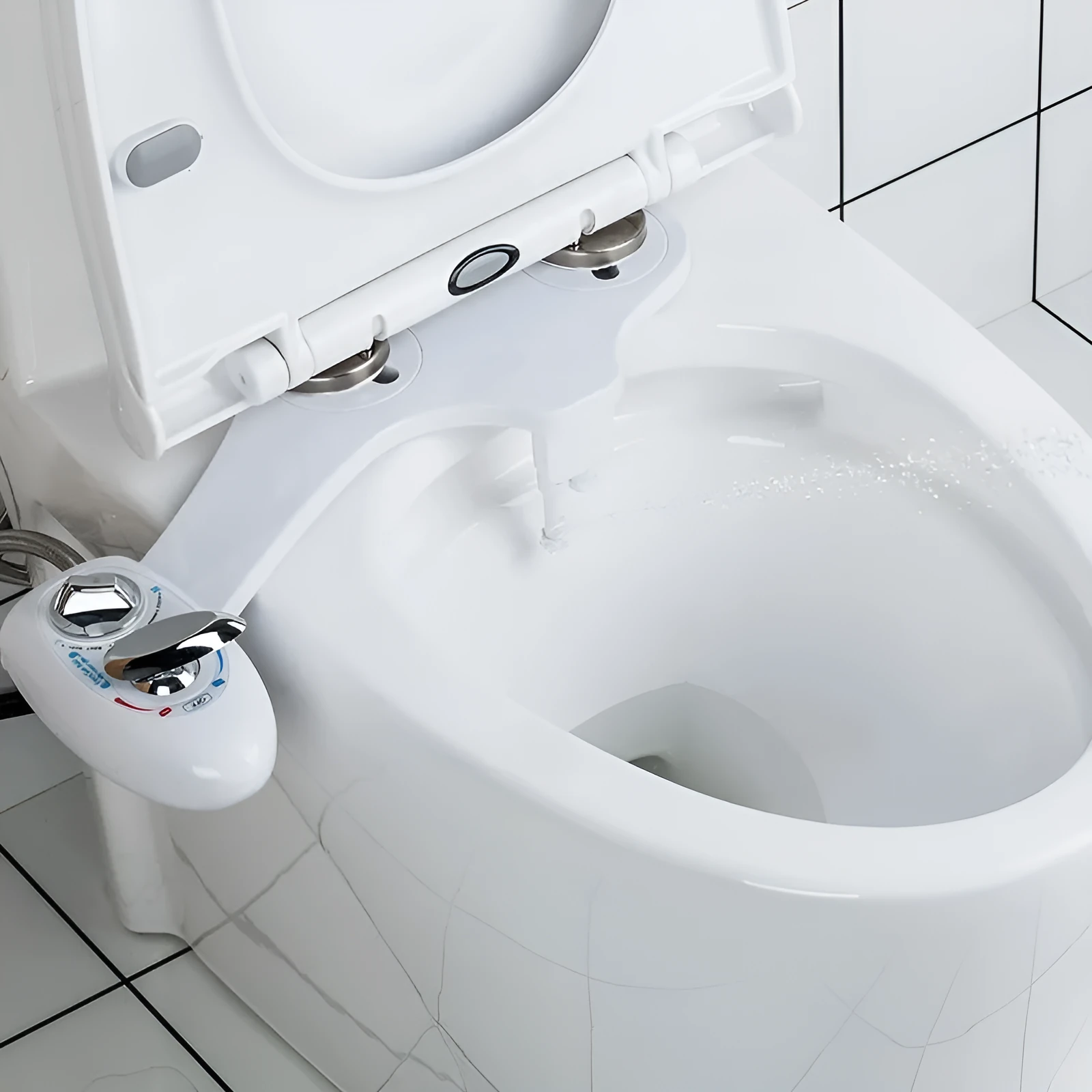 American-style ABS bidet toilet seat cleaner with hip wash and self-cleaning nozzle