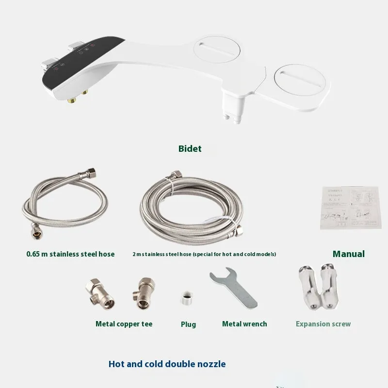 American-style ABS bidet toilet seat cleaner with hip wash and self-cleaning nozzle