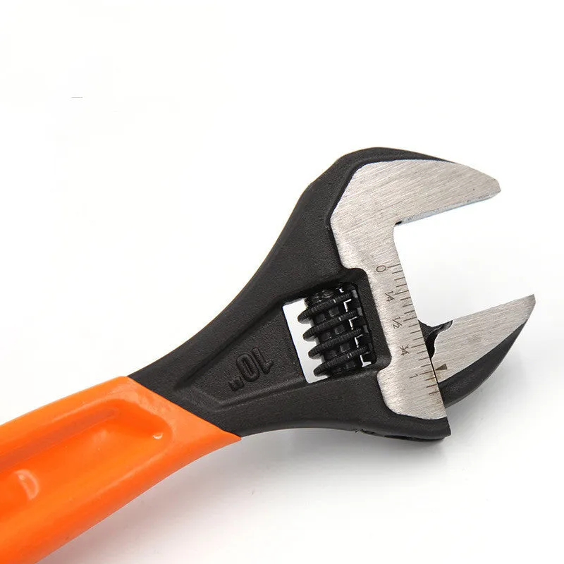 Manual multi-function wrench with orange handle, 300mm length, 36mm opening, blackening finish, metric system