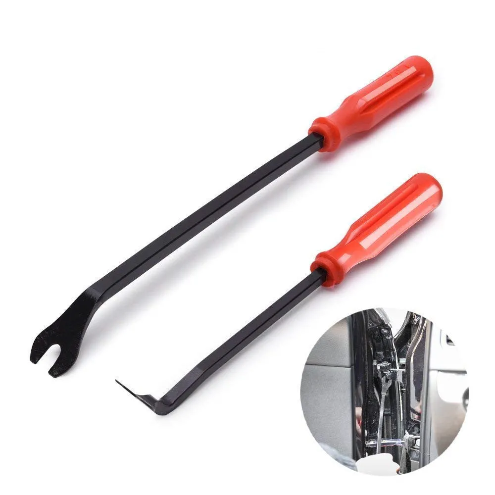 Red car audio removal tool kit for GM series vehicles in multiple pack sizes from 11 to 456 pieces with OPP bag packaging
