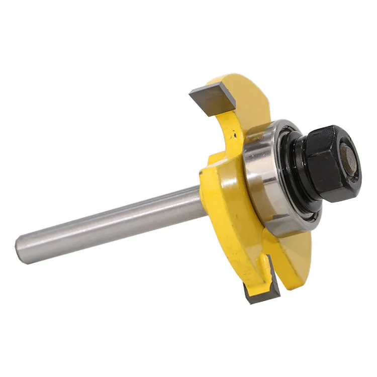 2 piece jointing router bit set with 6.35mm tooth width and 12.7mm tooth depth for woodworking