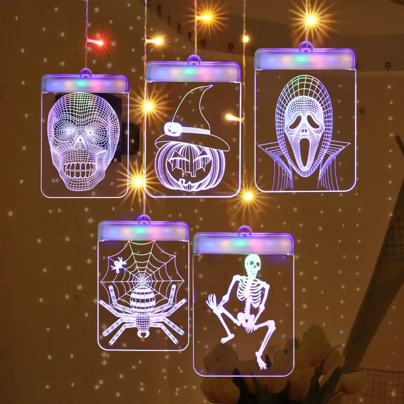 LED icicle light for Halloween decoration with acrylic shell and USB power, colour and white options