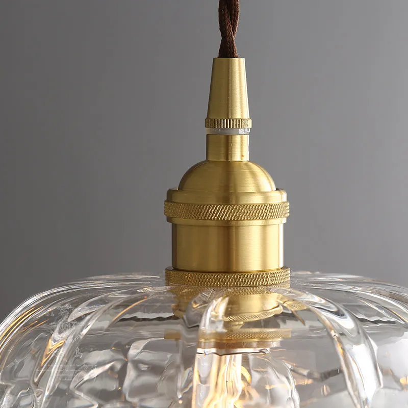 Modern crystal glass ceiling lamp with warm light for porch corridor bedside