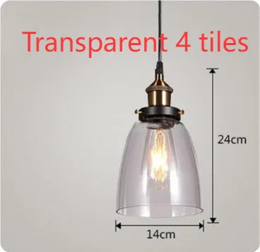 Nordic industrial glass chandelier in amber with adjustable 1.2m height