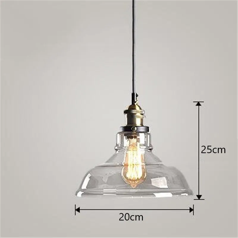 Nordic industrial glass chandelier in amber with adjustable 1.2m height
