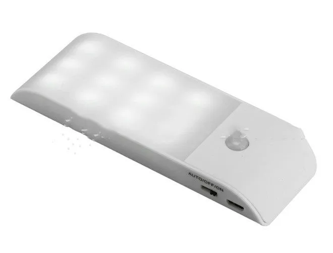Rechargeable human body infrared sensor night light with PVC shade in new Chinese style design