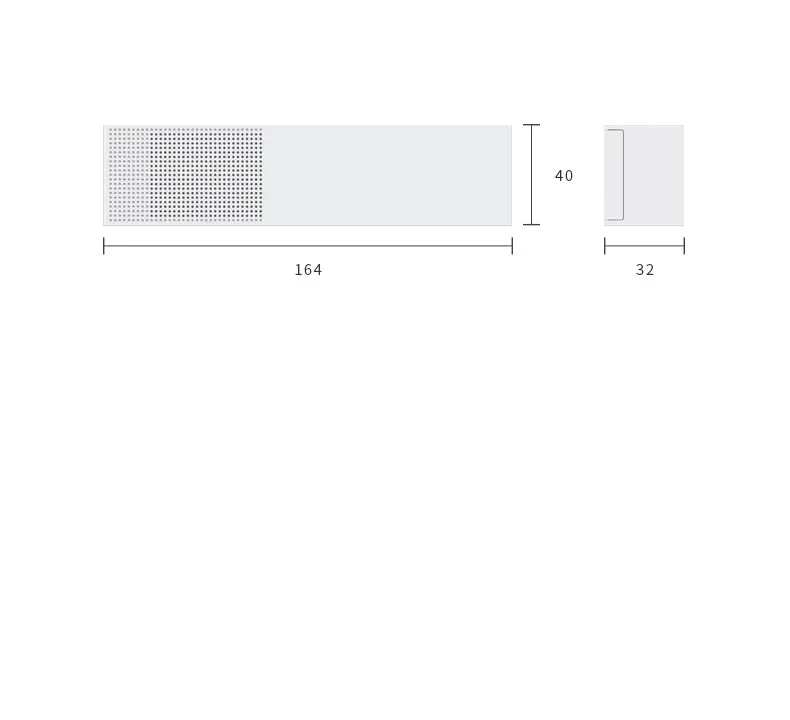 Smart Purifier ABS white air purifier with 164x40x32mm dimensions and two spare filters