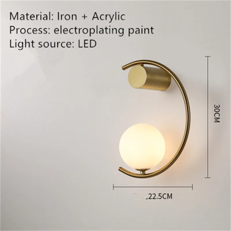 Modern minimalist wall lamp, iron and acrylic, black finish, LED trichromatic dimming, 22.5x30cm