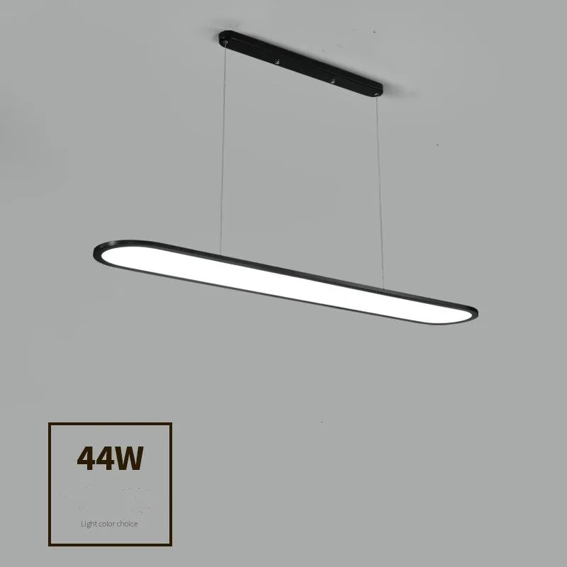 Modern iron fish chandelier pendant lamp in black, LED light source, for bar or restaurant use