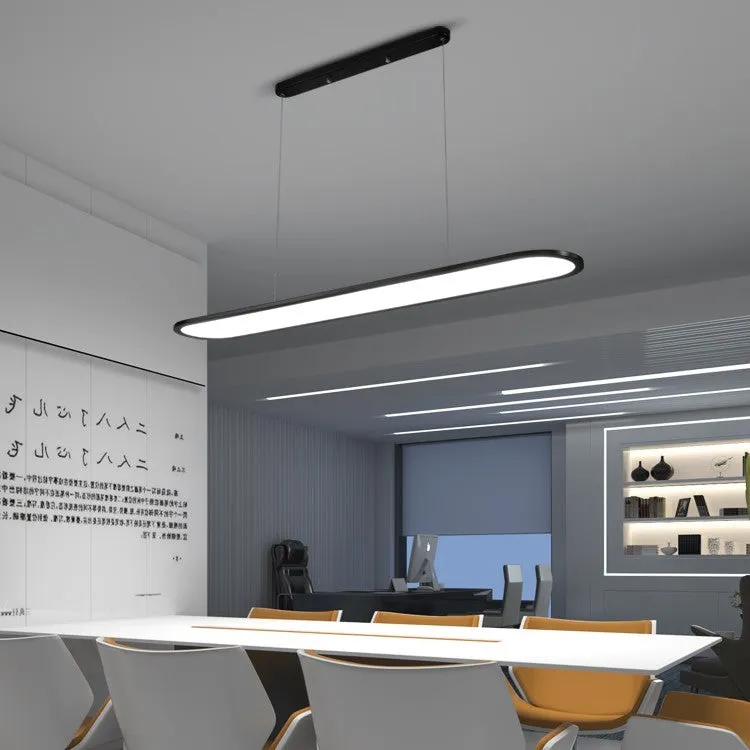 Modern iron fish chandelier pendant lamp in black, LED light source, for bar or restaurant use