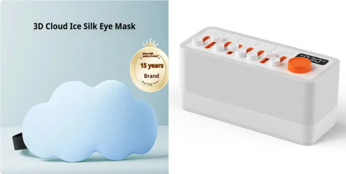 White noise sleep sound machine with Bluetooth speaker and seven-color RGB night light
