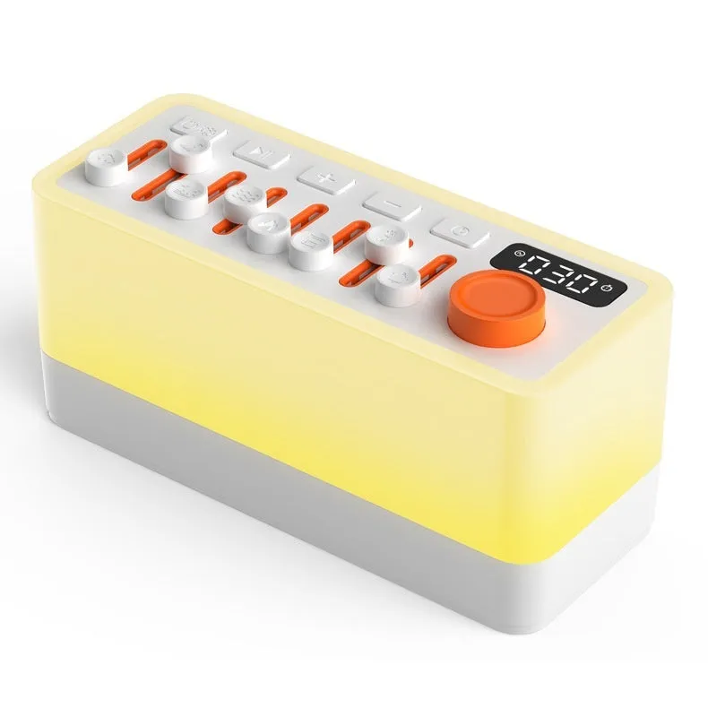 White noise sleep sound machine with Bluetooth speaker and seven-color RGB night light