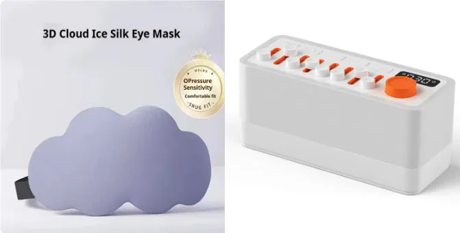 White noise sleep sound machine with Bluetooth speaker and seven-color RGB night light