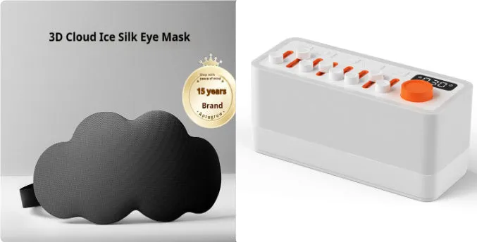White noise sleep sound machine with Bluetooth speaker and seven-color RGB night light