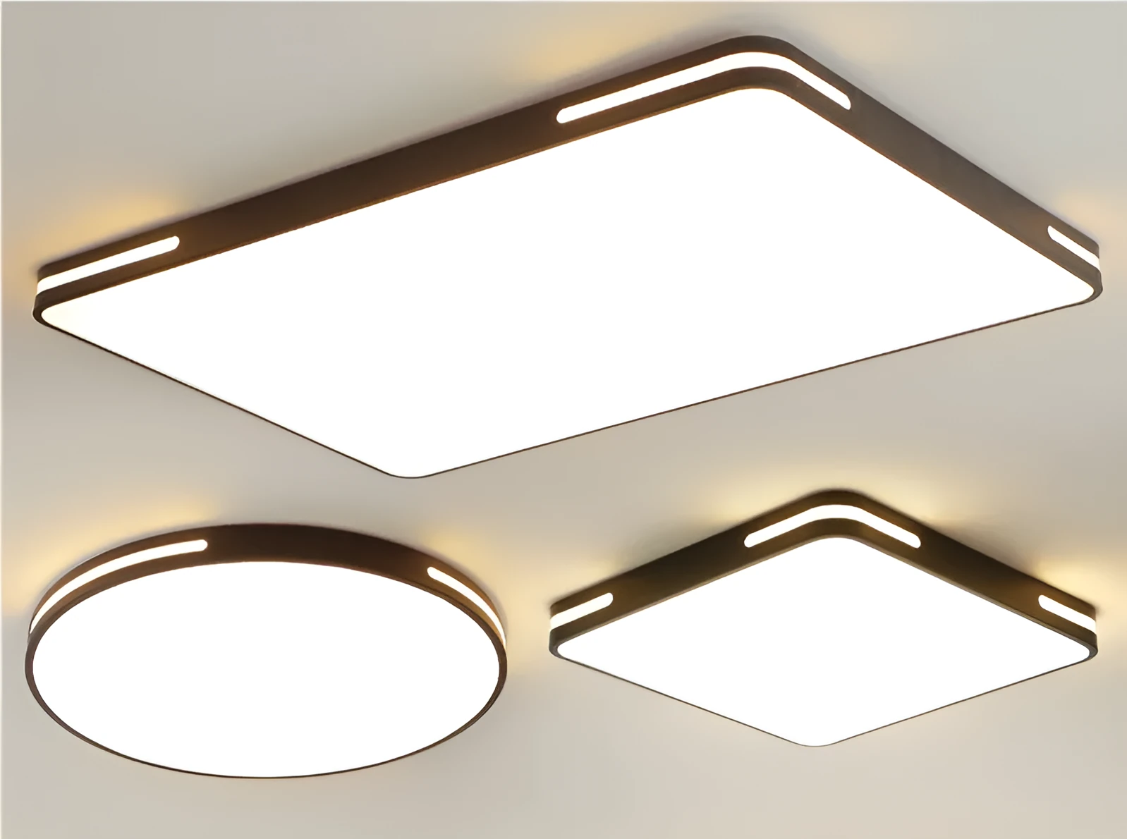 Ultra-thin round acrylic LED ceiling lamp with remote control in white finish