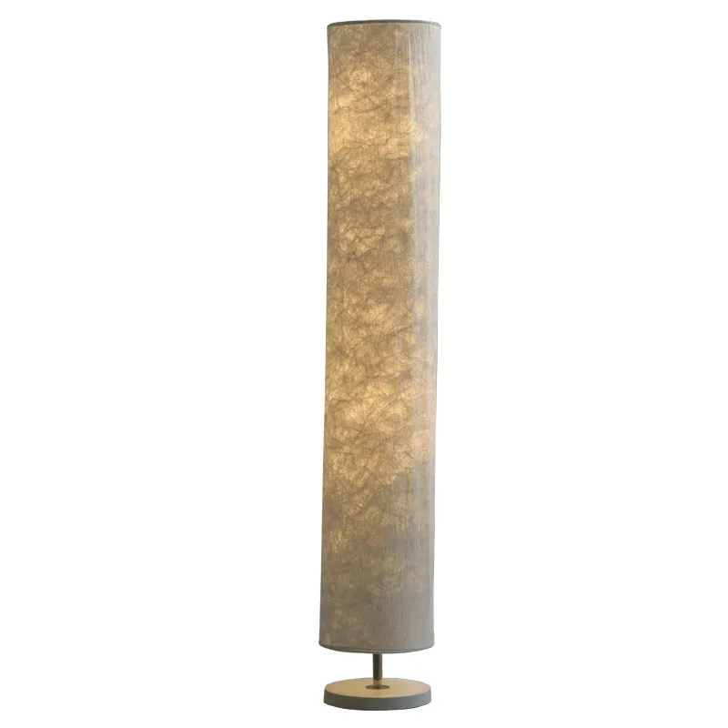 Smart RGB remote control folding floor lamp with stainless steel body and fabric shade, 1520mm adjustable height