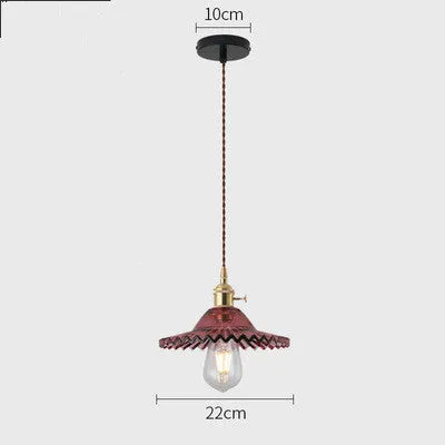 Nordic minimalist copper glass chandelier with amber glass shade and black chassis, adjustable height 1.2m