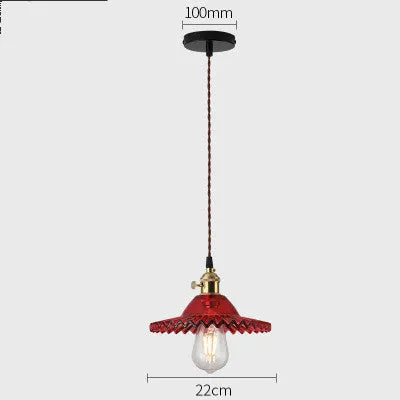 Nordic minimalist copper glass chandelier with amber glass shade and black chassis, adjustable height 1.2m
