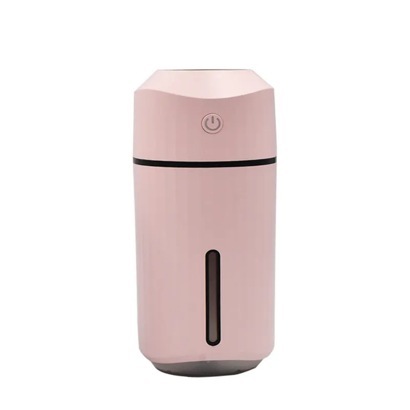 Mini car humidifier white columnar shape with USB cable 320mL
