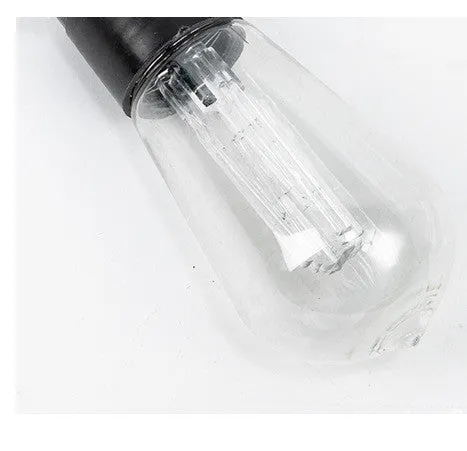 Solar water drop bulb string lights outdoor garden wedding decoration with 20 LED beads in warm white colour