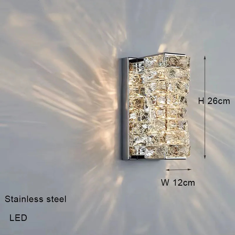 Modern simple crystal LED chandelier with 800mm diameter and adjustable height for living room