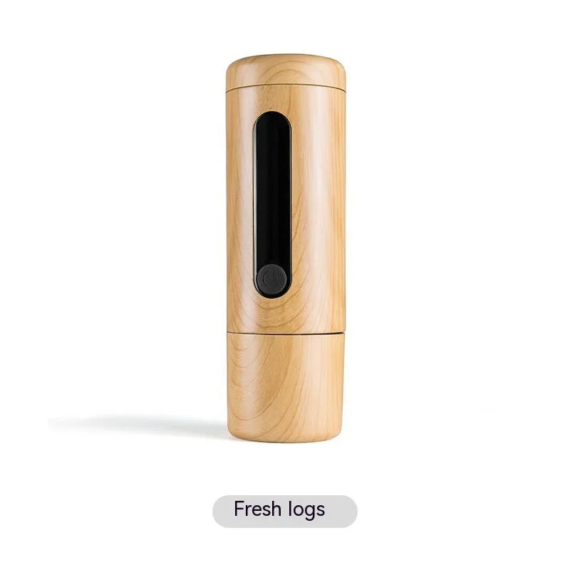 Portable mini coffee machine 60x60x187mm in dark starry sky colour with plastic body and one-key button