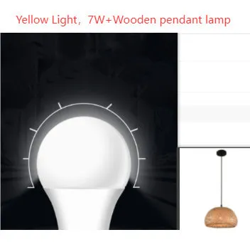 American Garden bamboo woven chandelier rural style rattan pendant light single head 600mm