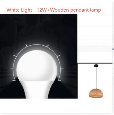 American Garden bamboo woven chandelier rural style rattan pendant light single head 600mm