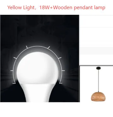 American Garden bamboo woven chandelier rural style rattan pendant light single head 600mm