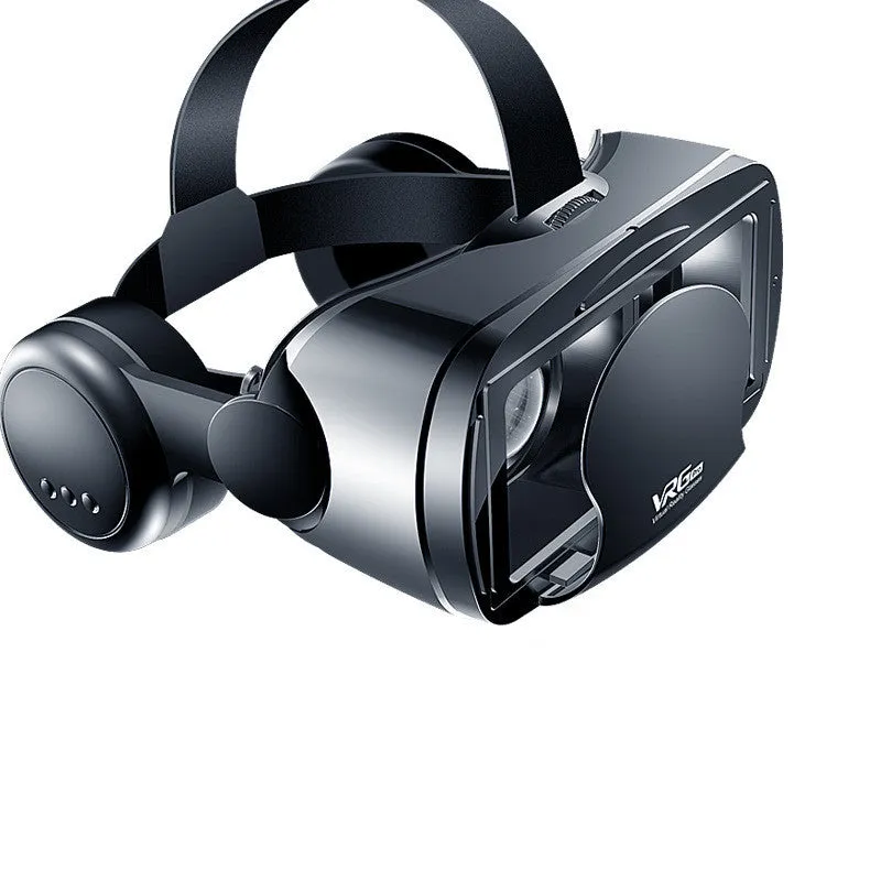 VRGPRO+ all-in-one mobile phone 3D cinema VR glasses with blue lens and ABS head-mounted design