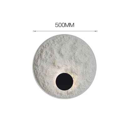 White modern iron wall lamp in 300mm or 500mm size for bedroom.