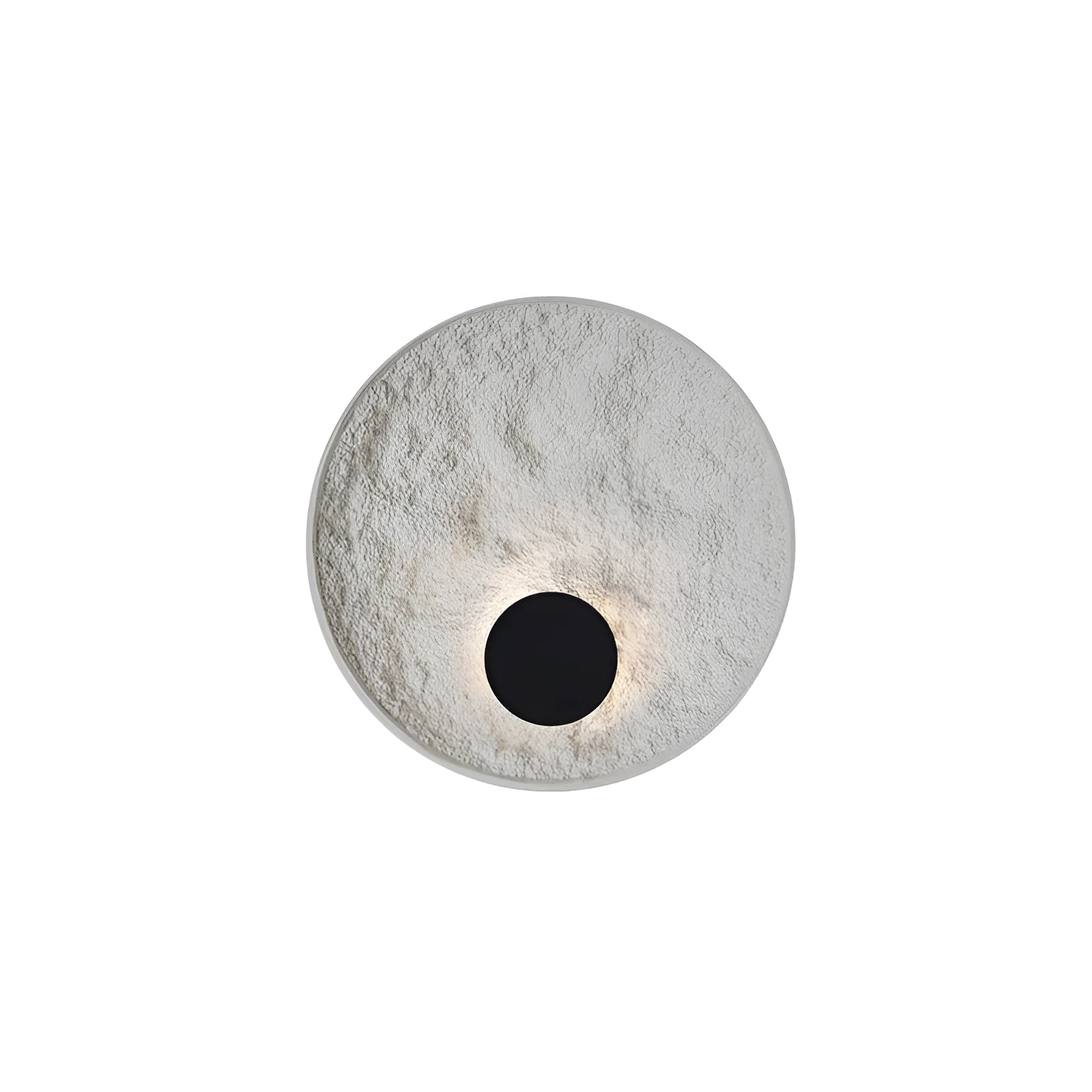 White modern iron wall lamp in 300mm or 500mm size for bedroom.