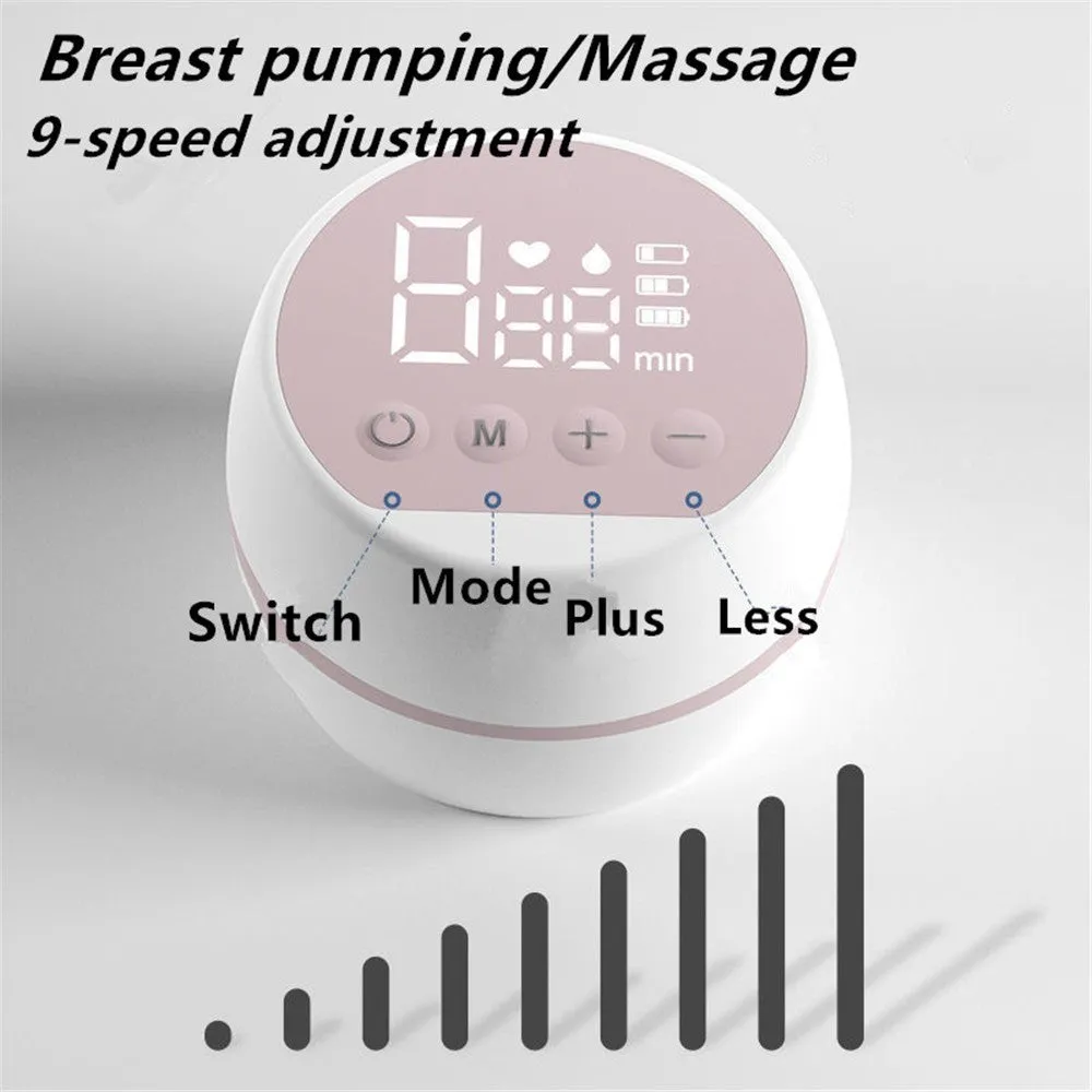 Electric breast pump automatic milking device 3W PP silicone ABS USB power portable 8x8x18.5cm