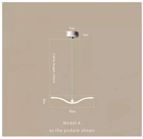 LED light chandelier for home dining room ceiling lighting fixture modern simple design