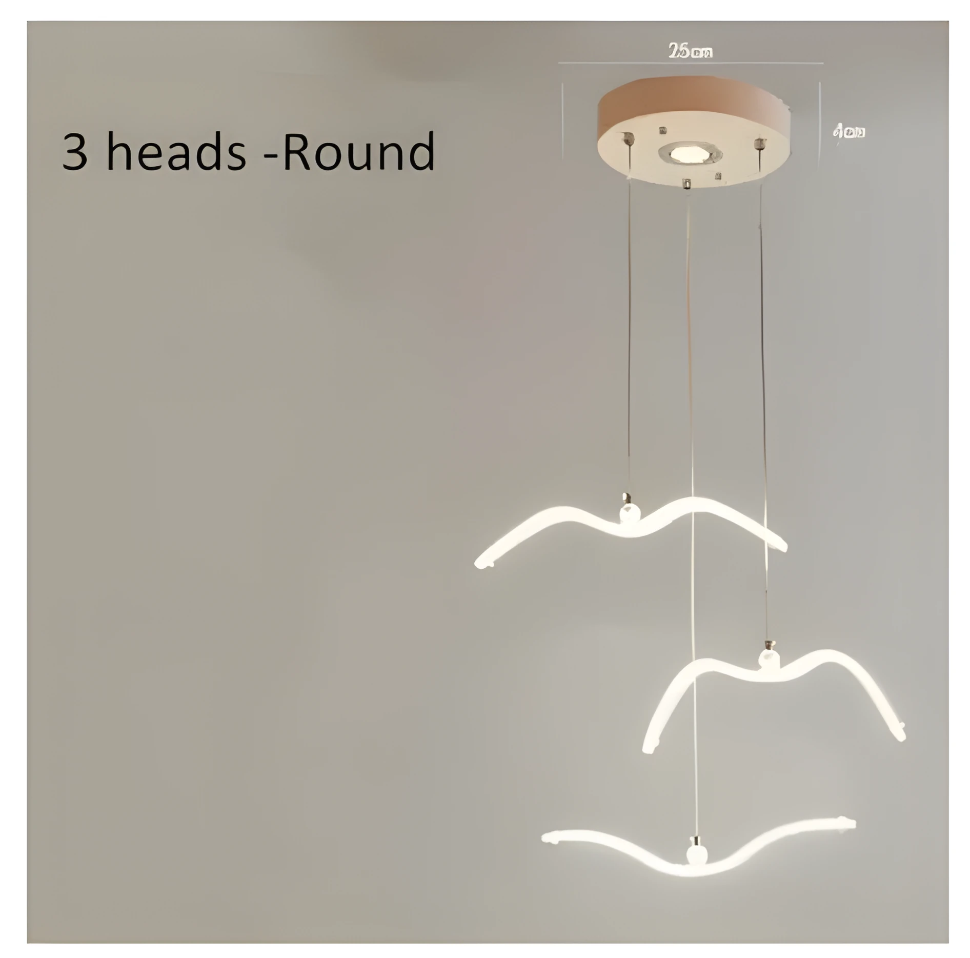 LED light chandelier for home dining room ceiling lighting fixture modern simple design