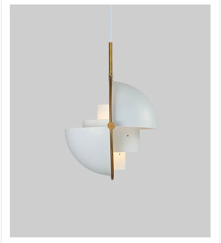 Half circle bedroom dining room chandelier with LED light, alloy chrome finish, gold colour, 1-light cable connection