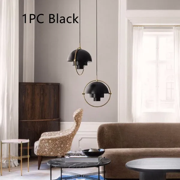 Half circle bedroom dining room chandelier with LED light, alloy chrome finish, gold colour, 1-light cable connection