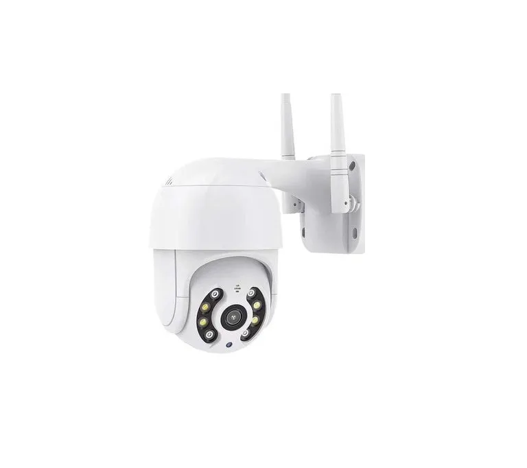 PTZ WiFi surveillance camera with dual antennas, 270° rotation, and night vision for indoor and outdoor use