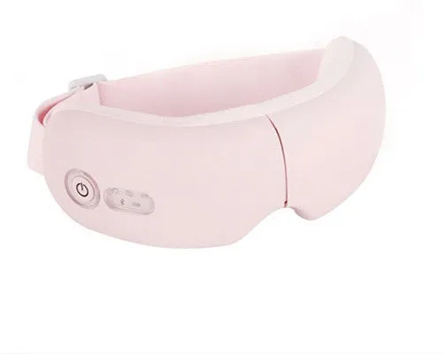 Bluetooth music eye massager with hot compress and air pressure massage, suede cloth, USB rechargeable