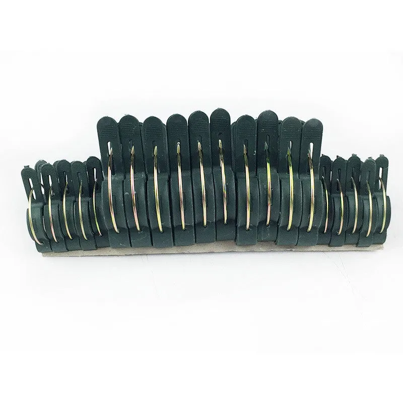20pcs set of 6cm PP plastic garden clips with yellow zinc plating for plant trellis training