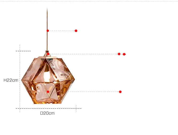 Rubik's Cube style glass chandelier with LED light in black finish for living room or dining room