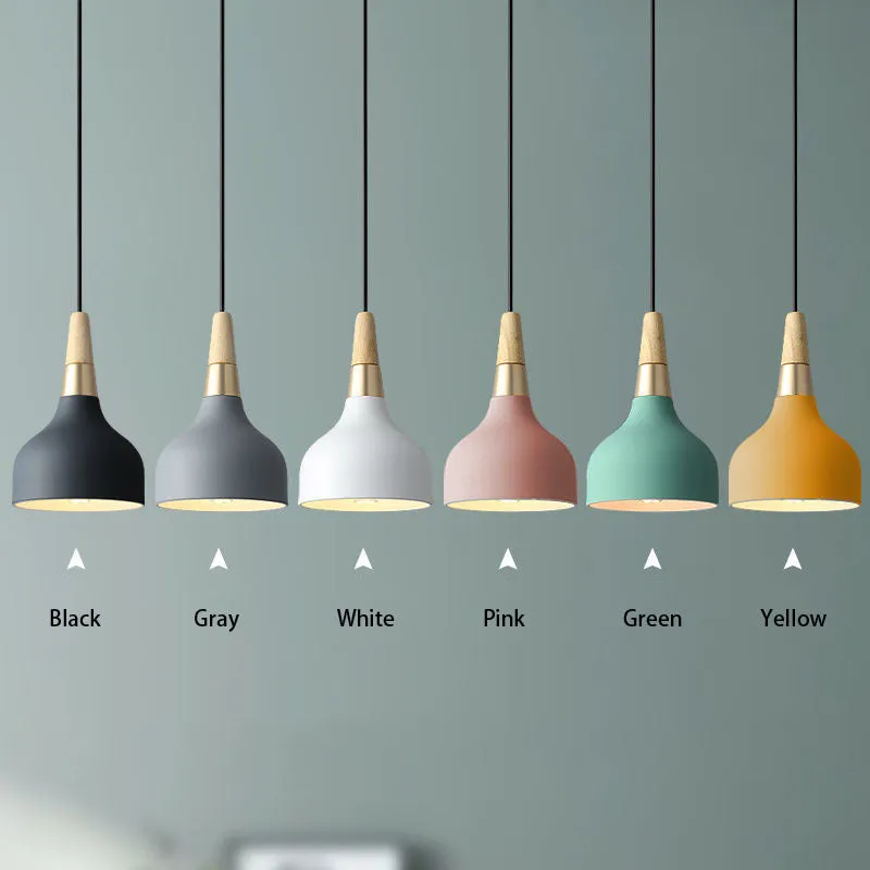 Modern small three-light chandelier in macaron style, 150x200mm, black finish